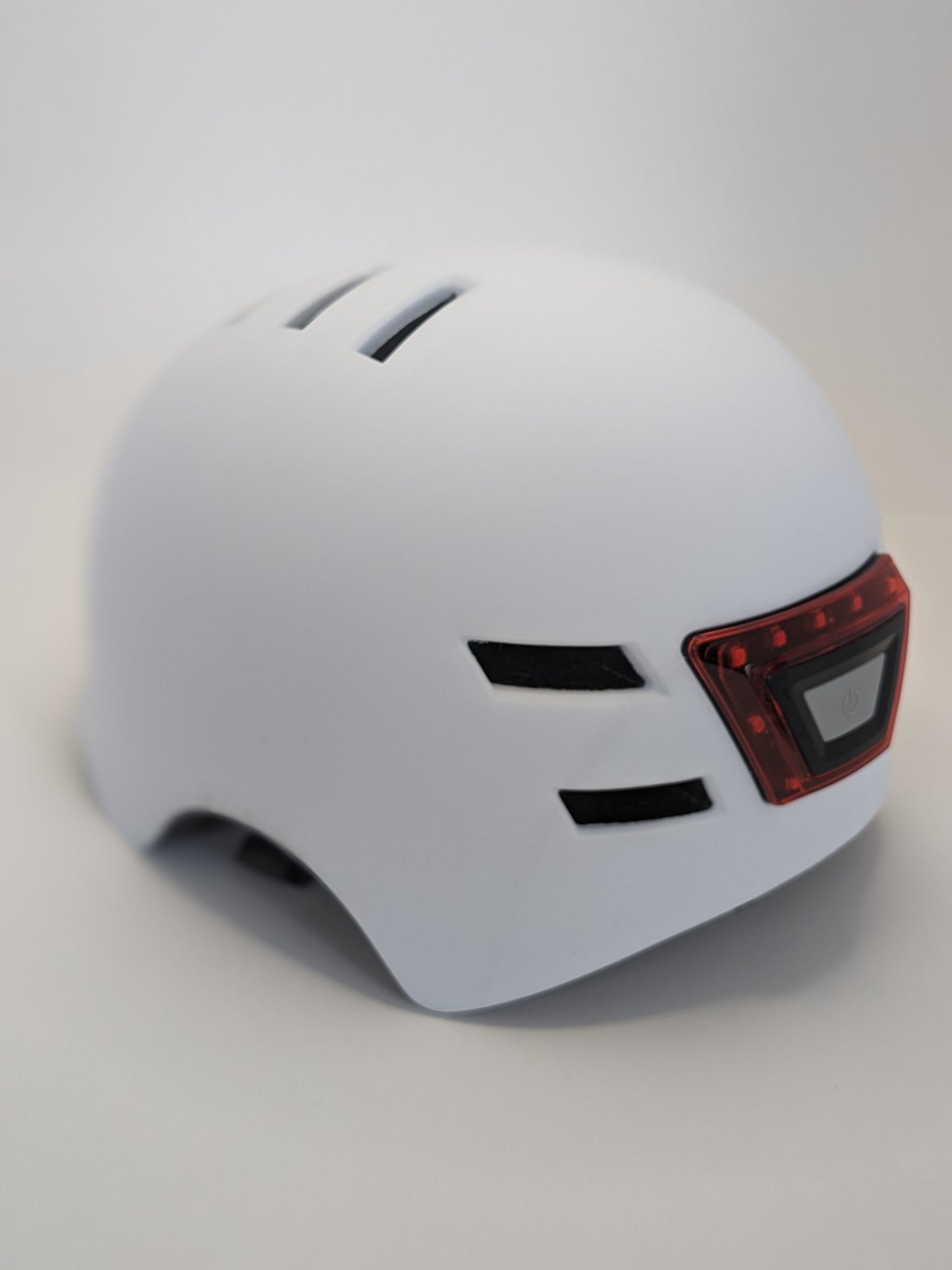 Helmet with LED Lights - White