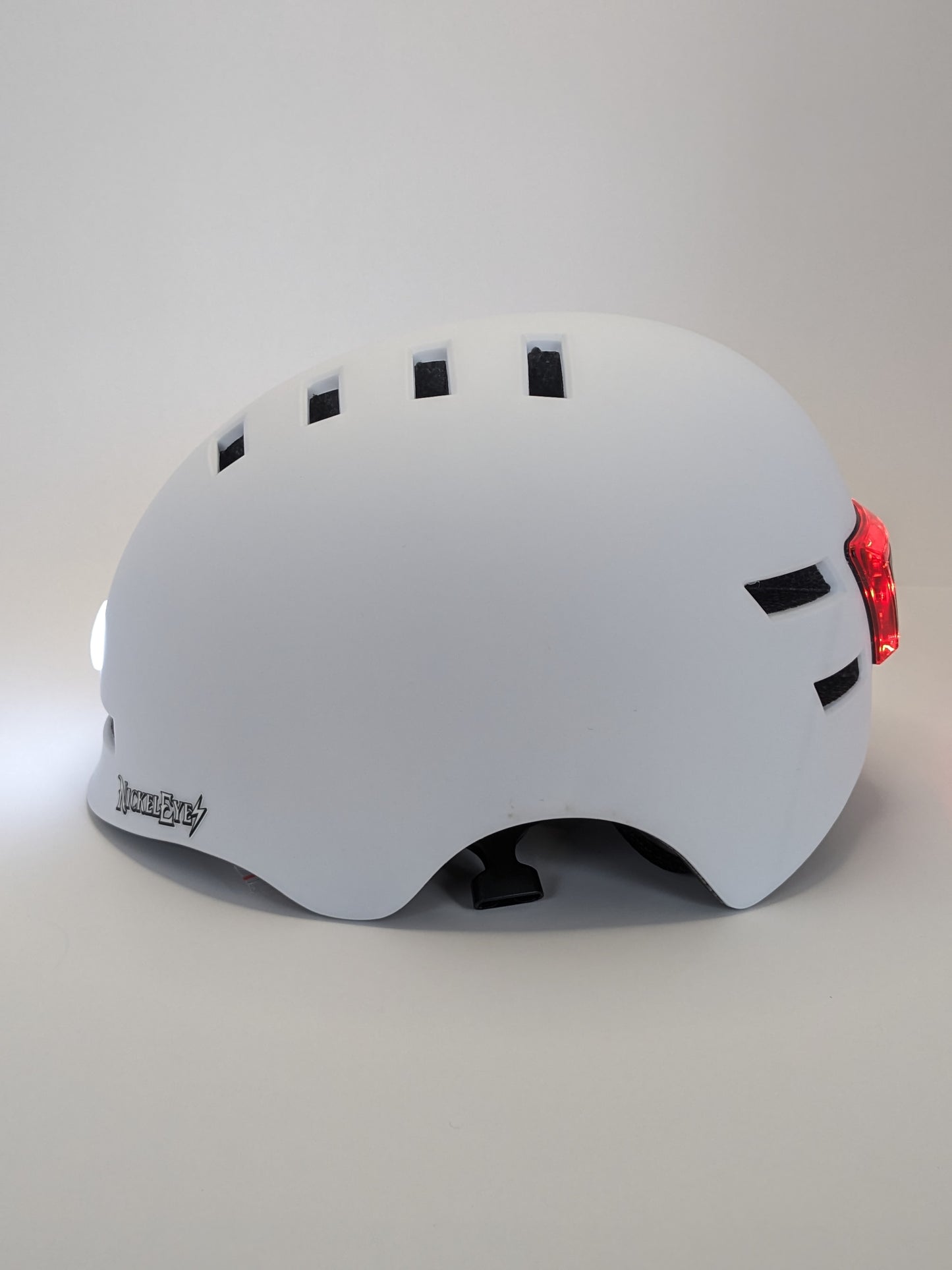 Helmet with LED Lights - White
