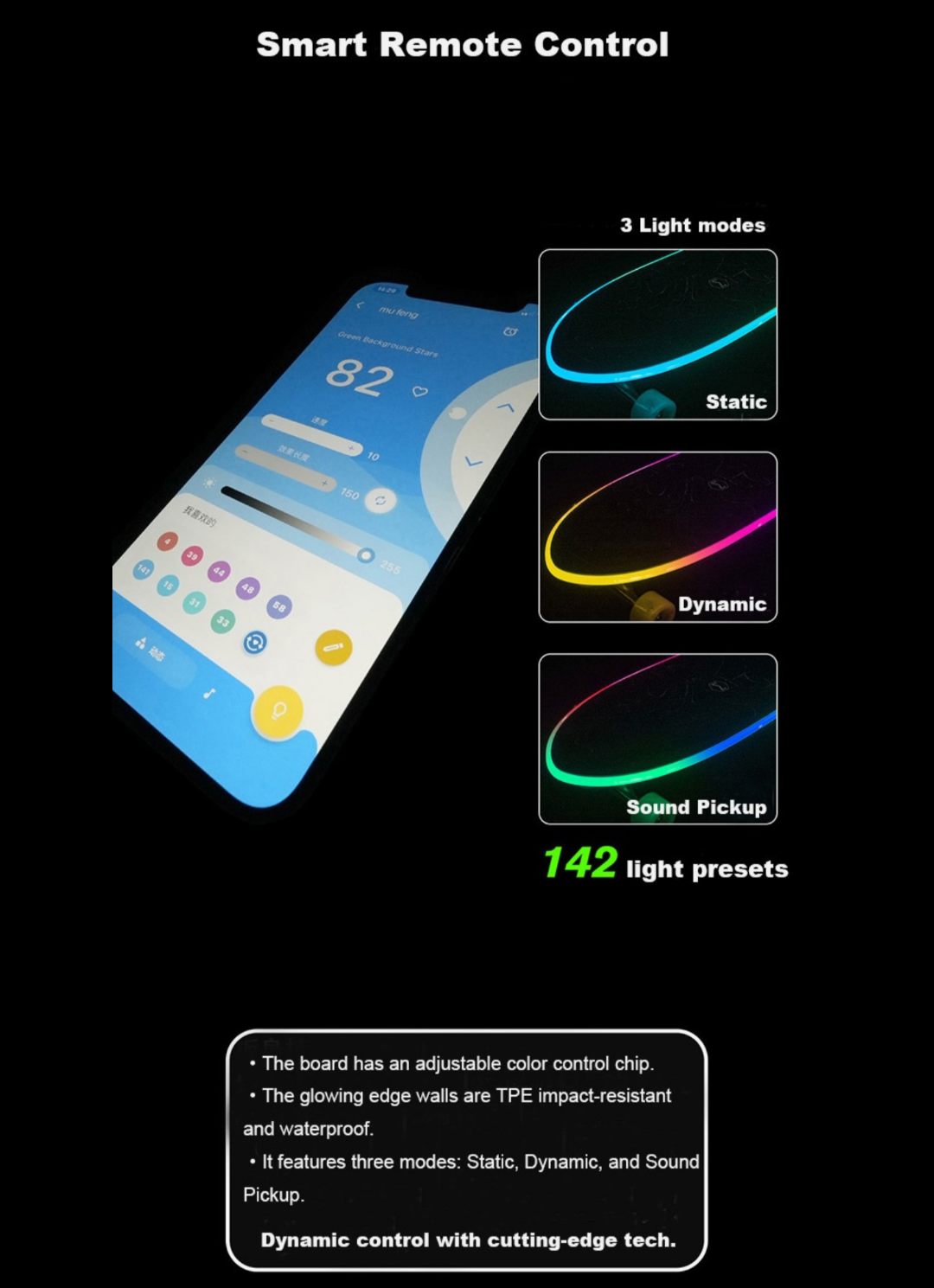 Light Wave - LED Surf Skate
