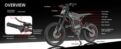 Bibuff GT600 Electric Dirt Bike