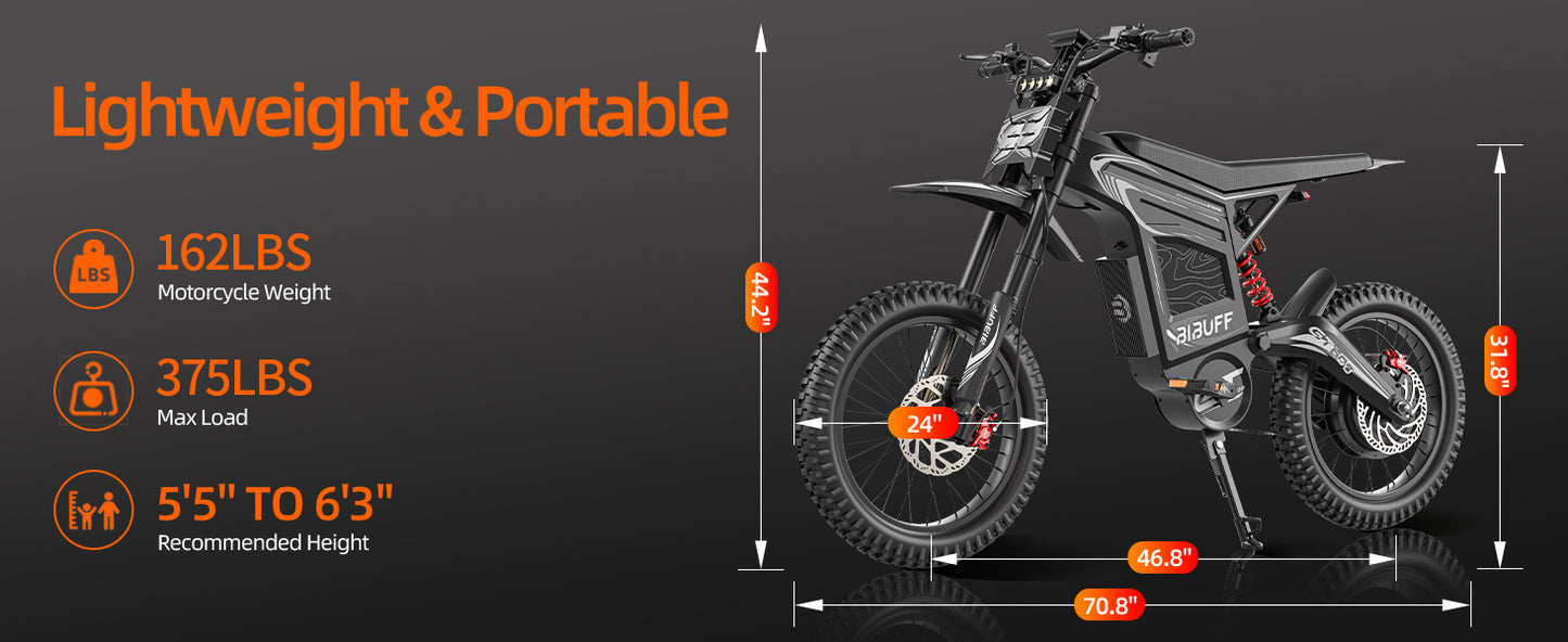 Bibuff GT600 Electric Dirt Bike